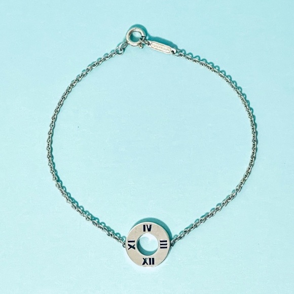 Tiffany Atlas Silver Roman Numeral Bracelet - Picture 2 of 11